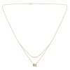 Collier Lou pierre fine et diamant en or 18 carats