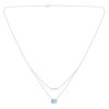 Collier Lou toi et moi pierre fine et émeraude en or 18 carats