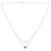 Collier Lou pierre fine et diamant en or 18 carats