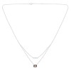 Collier Lou pierre fine et diamant en or 18 carats