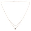 Collier Lou pierre fine et diamant en or 18 carats