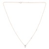 Collier Lou serti clos pierre fine et diamant en or 18 carats