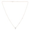 Collier Lou serti clos pierre fine et diamant en or 18 carats