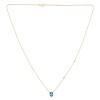 Collier Lou toi et moi pierre fine et diamant en or 18 carats