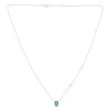 Collier Lou toi et moi pierre fine et diamant en or 18 carats
