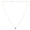 Collier Lou toi et moi pierre fine et diamant en or 18 carats