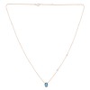 Collier Lou toi et moi pierre fine et diamant en or 18 carats
