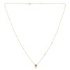 Collier Lou toi et moi pierre fine et diamant en or 18 carats