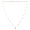 Collier Lou toi et moi pierre fine et diamant en or 18 carats