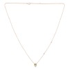 Collier Lou toi et moi pierre fine et diamant en or 18 carats