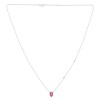 Collier Lou toi et moi pierre fine et diamant en or 18 carats