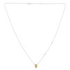 Collier Lou toi et moi pierre fine et diamant en or 18 carats