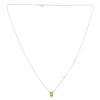 Collier Lou toi et moi pierre fine et diamant en or 18 carats