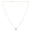Collier Lou toi et moi pierre fine et diamant en or 18 carats
