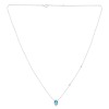 Collier Lou toi et moi pierre fine et diamant en or 18 carats