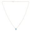 Collier Lou toi et moi pierre fine et diamant en or 18 carats