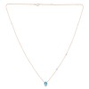 Collier Lou toi et moi pierre fine et diamant en or 18 carats