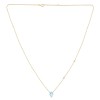 Collier Lou pierre fine et diamant en or 18 carats