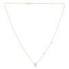 Collier Lou pierre fine et diamant en or 18 carats