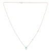 Collier Lou pierre fine et diamant en or 18 carats