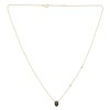Collier Lou serti clos pierre fine et diamant en or 18 carats