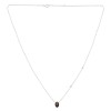 Collier Lou serti clos pierre fine et diamant en or 18 carats