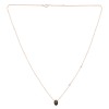 Collier Lou serti clos pierre fine et diamant en or 18 carats