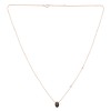 Collier Lou serti clos pierre fine et diamant en or 18 carats
