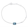 Bracelet Lou pierre fine et émeraude en or 9 carats