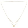 Collier Lou pierre fine et diamant en or 9 carats