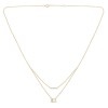 Collier Lou pierre fine et diamant en or 9 carats