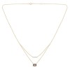Collier Lou pierre fine et diamant en or 9 carats