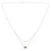 Collier Lou pierre fine et diamant en or 9 carats