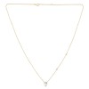 Collier Lou pierre fine et diamant en or 9 carats