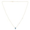 Collier Lou pierre fine et diamant en or 9 carats
