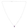 Collier Lou pierre fine et diamant en or 9 carats