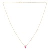 Collier Lou pierre fine et diamant en or 9 carats