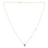 Collier Lou pierre fine et diamant en or 9 carats