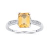 BAGUE LOU CITRINE TAILLE EMERAUDE