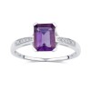 Bague Lou améthyste et diamant