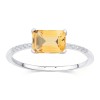 Bague Lou pierre fine et diamant en or 9 carats