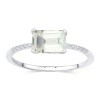 Bague Lou pierre fine et émeraude en or 9 carats