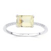Bague Lou pierre fine et diamant en or 9 carats