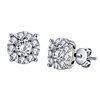 Boucles d'oreilles Uno trilogie diamant en or 18 carats