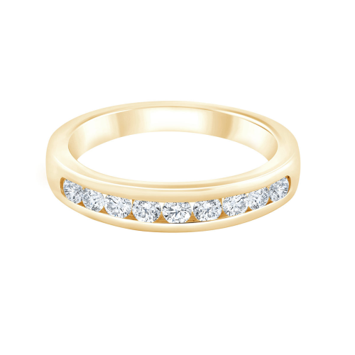ALLIANCE ÉVIDENCE SERTI RAIL 9 DIAMANTS 0.50 CT