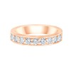 EVIDENCE HALF-ETERNITY RING, CLAW-SET, 9 DIAMONDS, 0.62 CT