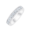 EVIDENCE HALF-ETERNITY RING, CLAW-SET, 9 DIAMONDS, 0.62 CT