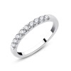 DEMI ALLIANCE EVIDENCE 4 GRIFFES 9 DIAMANTS 0.25 CT