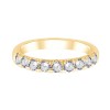 DEMI ALLIANCE EVIDENCE 4 GRIFFES 9 DIAMANTS 0.80 CT