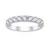 DEMI ALLIANCE EVIDENCE 4 GRIFFES 9 DIAMANTS 0.93 CT